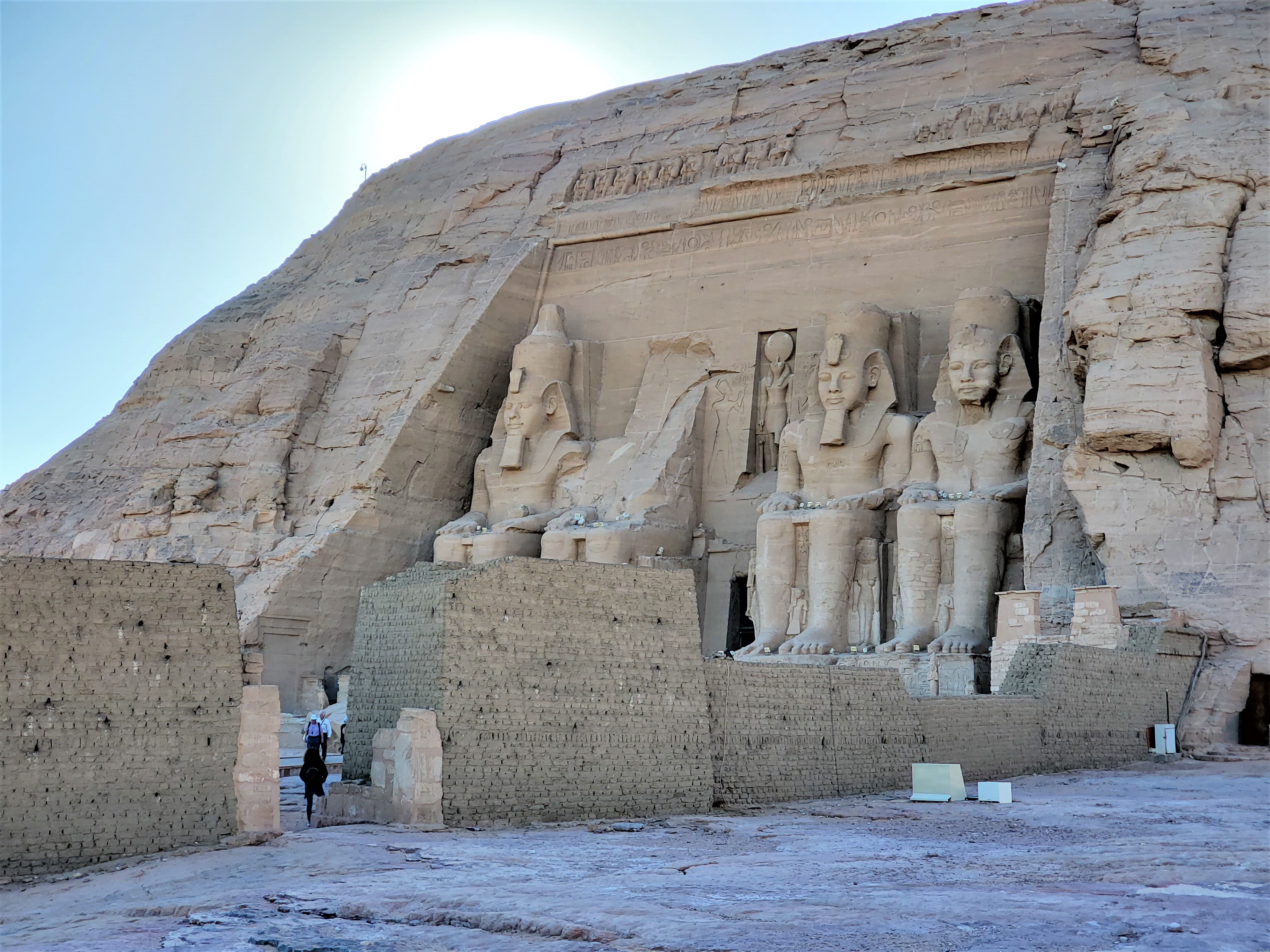 The grand temple of Abu Simbel in Southern Egypt.