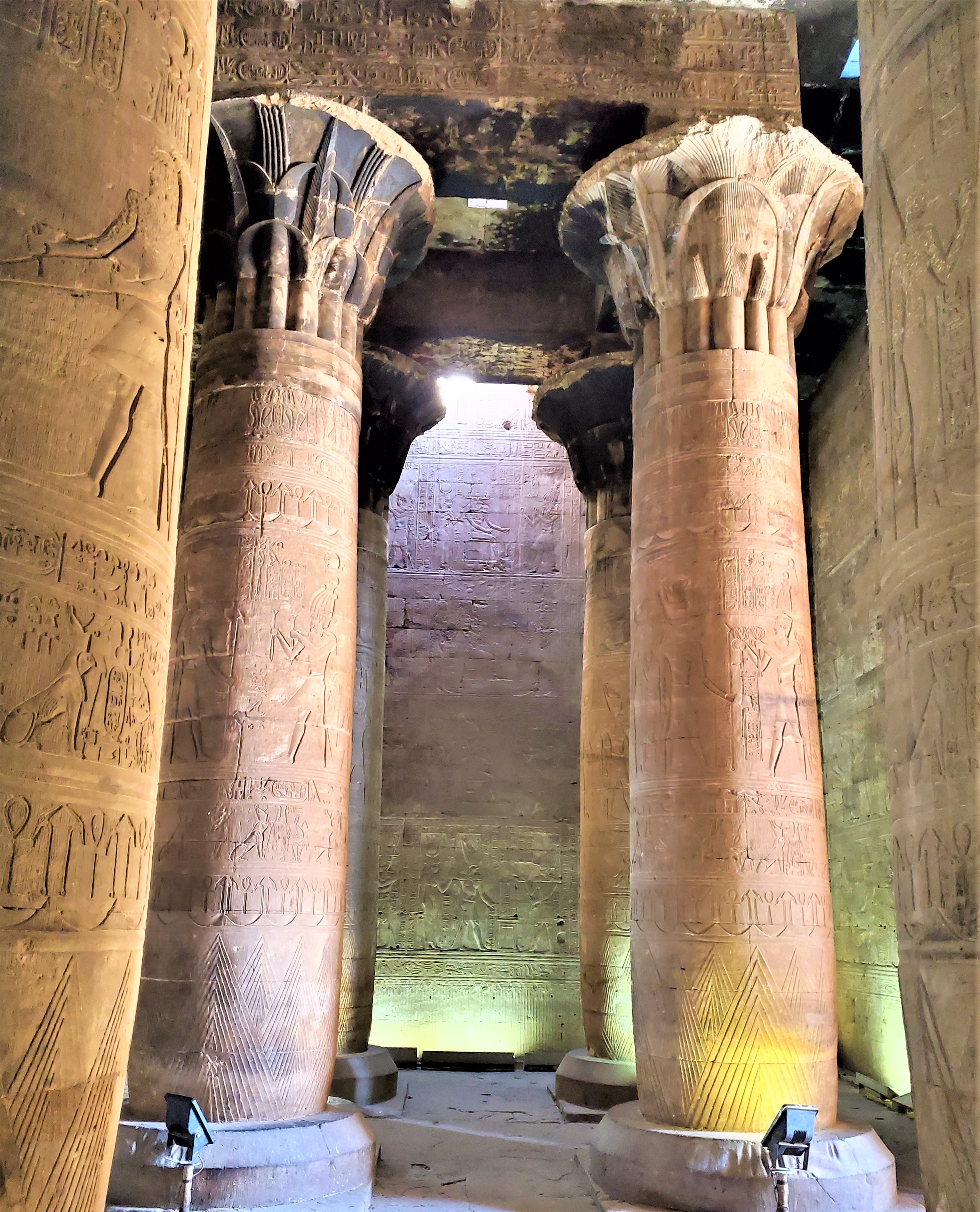 Columns at Edfu Temple