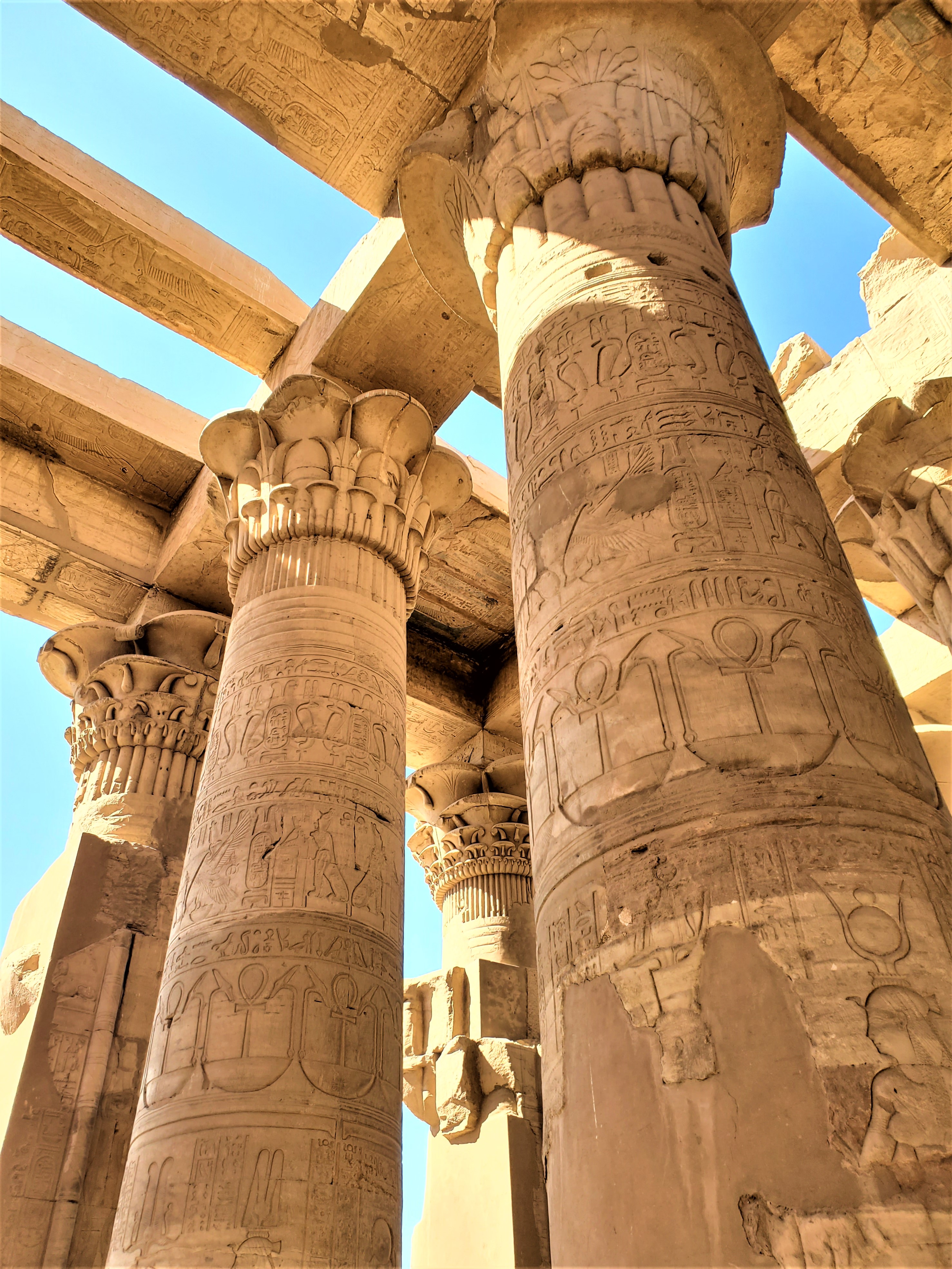 Columns at Kom Ombo Temple