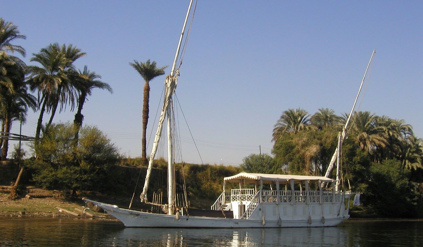 historic sailboat on the Nile