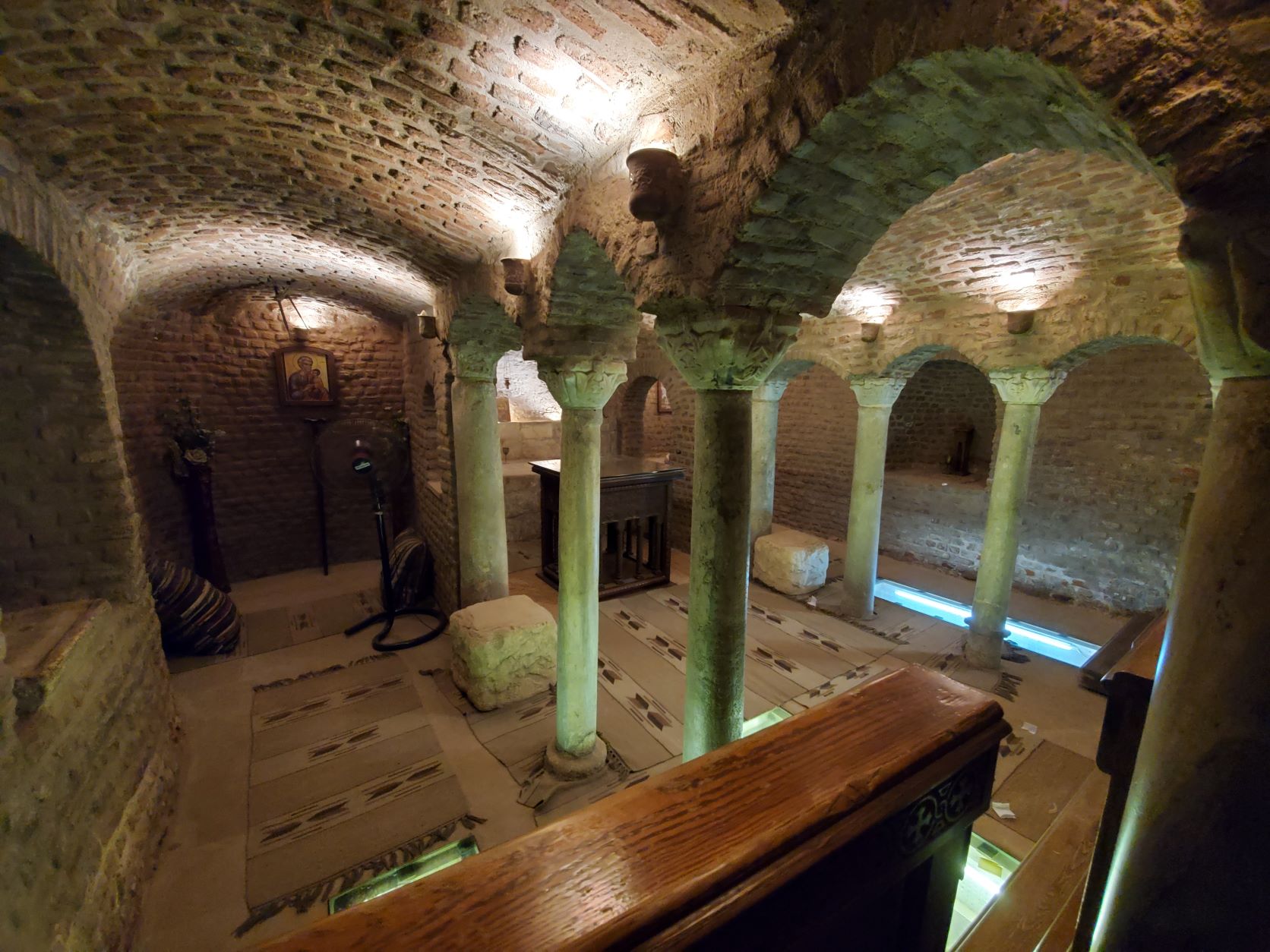 Beneath what is known as the Cave Church, where the Holy Family is believed to have stayed on their journey